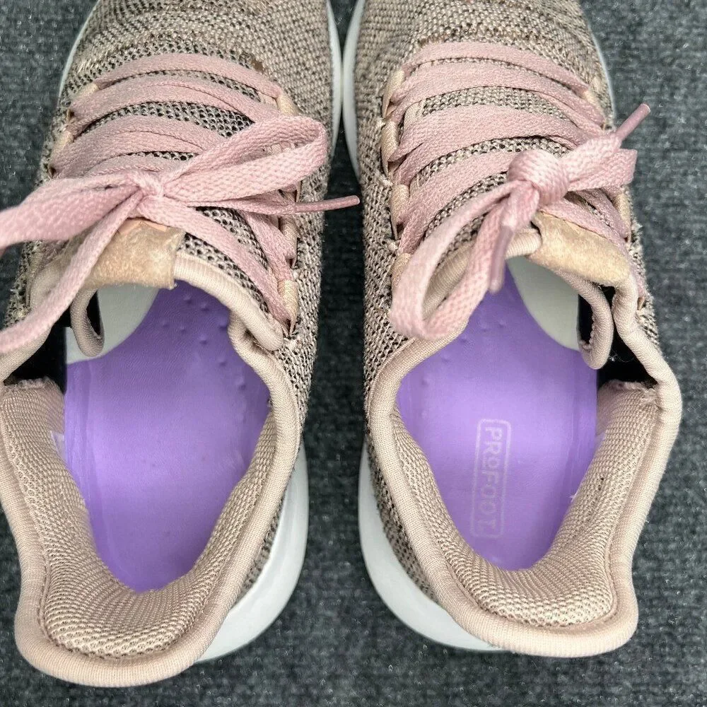 Adidas Originals Tubular Shadow Shoes Women's Size 8.5 Pink Knit Lace Up Running